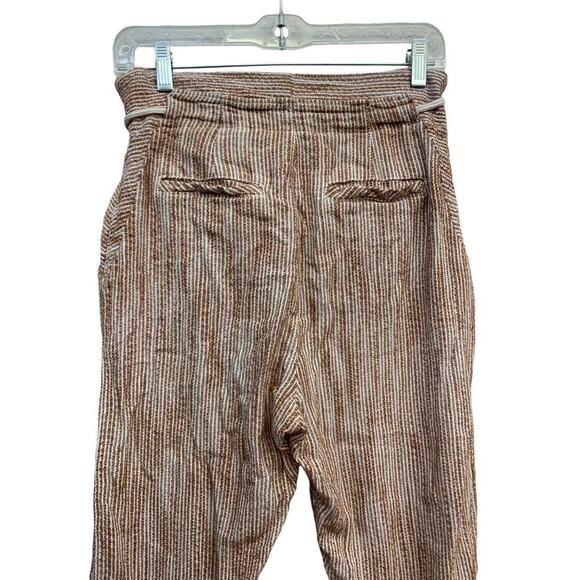 Free People Womens Light at Sunrise Cotton Knit Cropped Pants SZ 4 - Picture 7 of 9